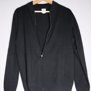 Gap Full Zip Bomber Collar Cotton Cardigan Sweater